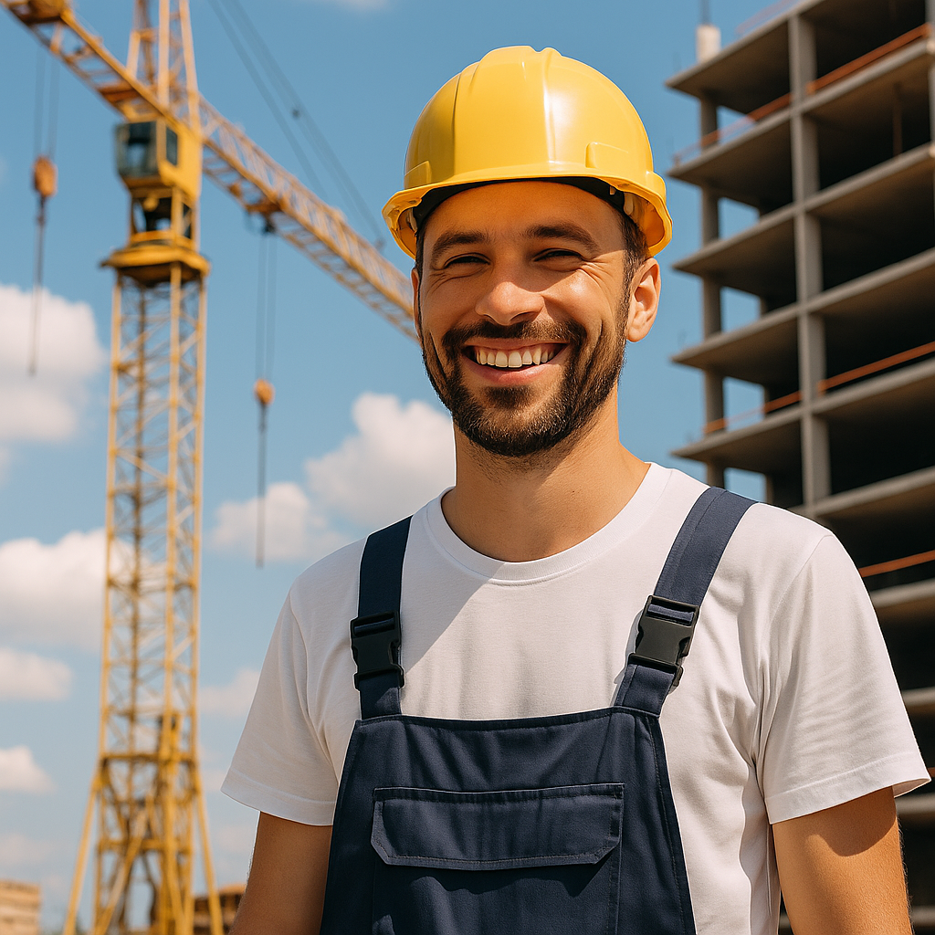 Bauunternehmen – Baustelle mit Kran